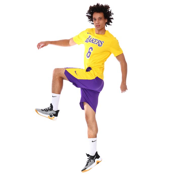Nike Los Angeles Lakers NBA Practice 18 Erkek Mor Basketbol Şortu AJ5077-504 RA10437