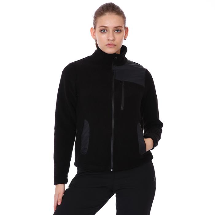 Sportive Renk Bloklu Kadın Siyah Günlük Stil Ceket 21KKTL14C01-SYH