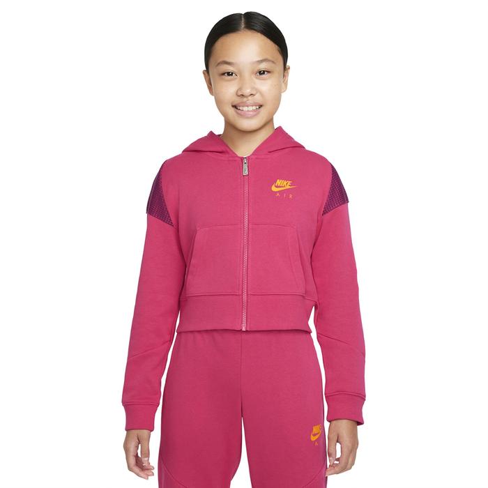 Nike G Nsw Air Ft Fz Hoodie Çocuk Kırmızı Günlük Stil Sweatshirt DM8386-666