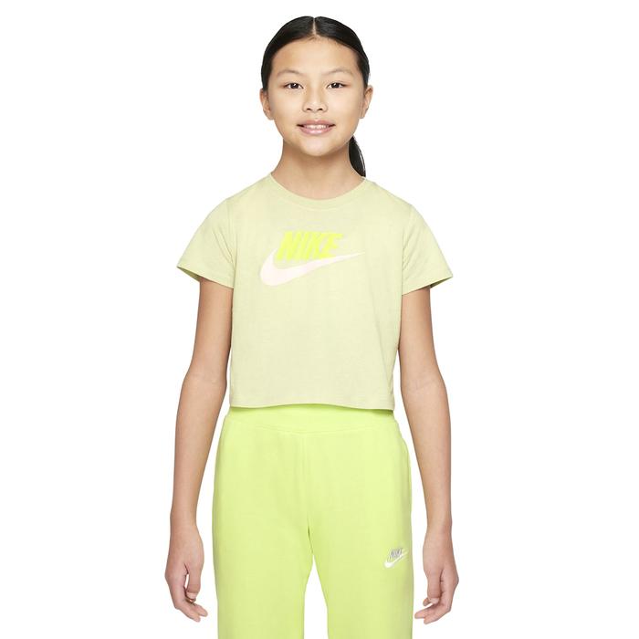 Nike G Nsw Tee Crop Futura Çocuk Yeşil Günlük Stil Tişört DA6925-371