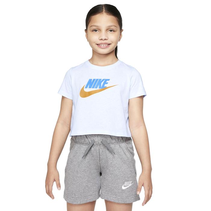 Nike G Nsw Tee Crop Futura Çocuk Beyaz Günlük Stil Tişört DA6925-085