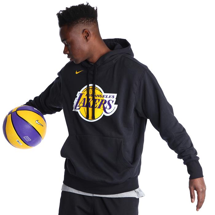 Nike Los Angeles Lakers Essential Erkek Siyah Basketbol Sweatshirt DN4709-010
