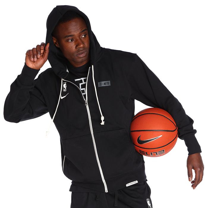 Nike Brooklyn Nets NBA Erkek Siyah Basketbol Sweatshirt DN8519-010