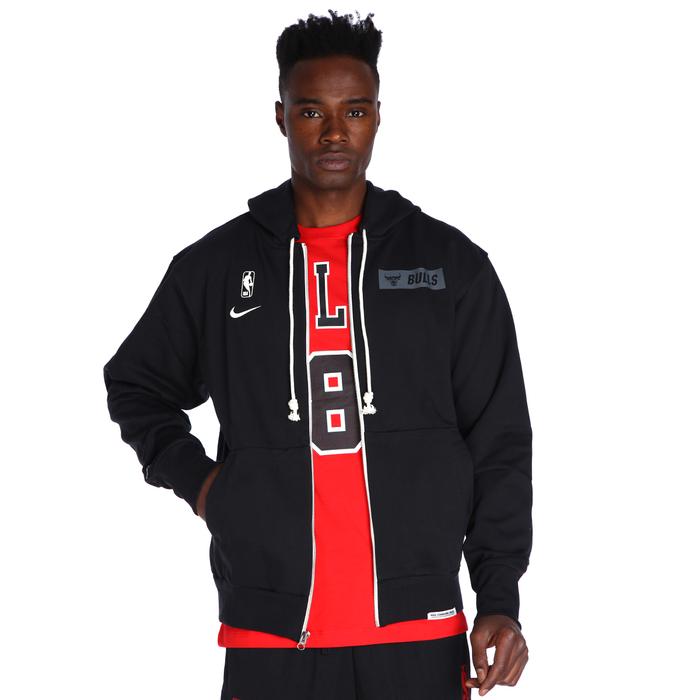 Nike Chicago Bulls NBA Erkek Siyah Basketbol Sweatshirt DN8522-010