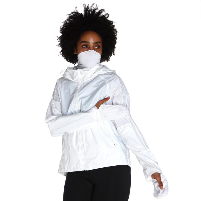Nike Shield Full-Zip Hoodie Kadın Beyaz Koşu Ceket CU3385-100