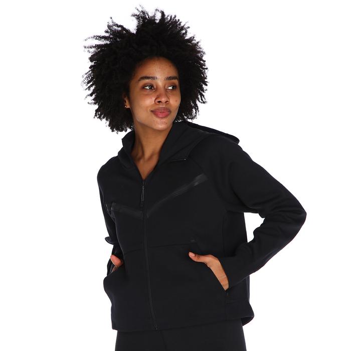 Nike Sportswear Tech Fleece Kadın Siyah Günlük Stil Sweatshirt CW4298-010