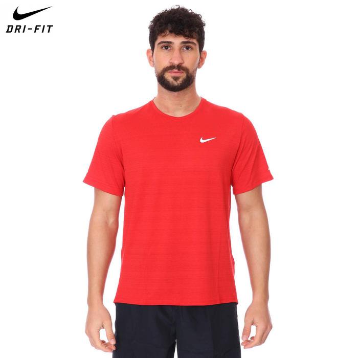Nike Dri-Fit Miler Top Ss Erkek Kırmızı Koşu Tişört CU5992-657