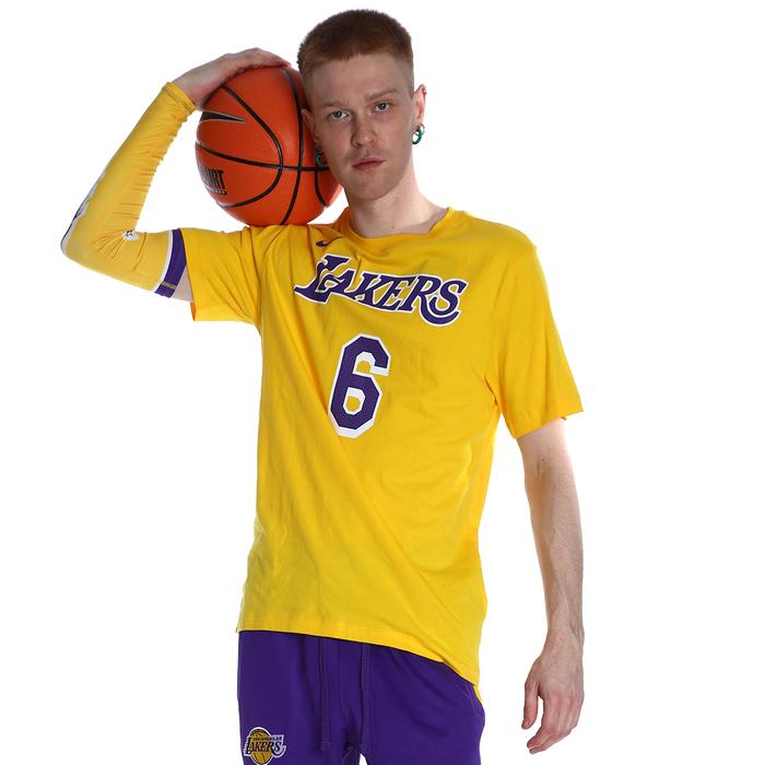 Nike Los Angeles Lakers NBA Erkek Sarı Basketbol Tişört DR6380-728