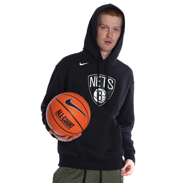 Nike Brooklyn Nets Erkek Siyah Basketbol Sweatshirt DN8622-010