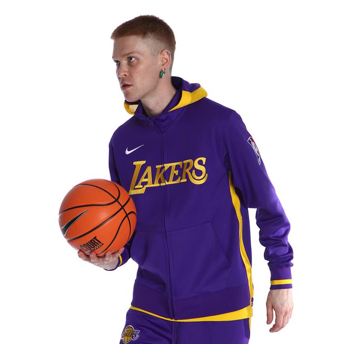 Nike Los Angeles Lakers Showtime NBA Erkek Mor Basketbol Uzun Kollu Tişört DN4607-504