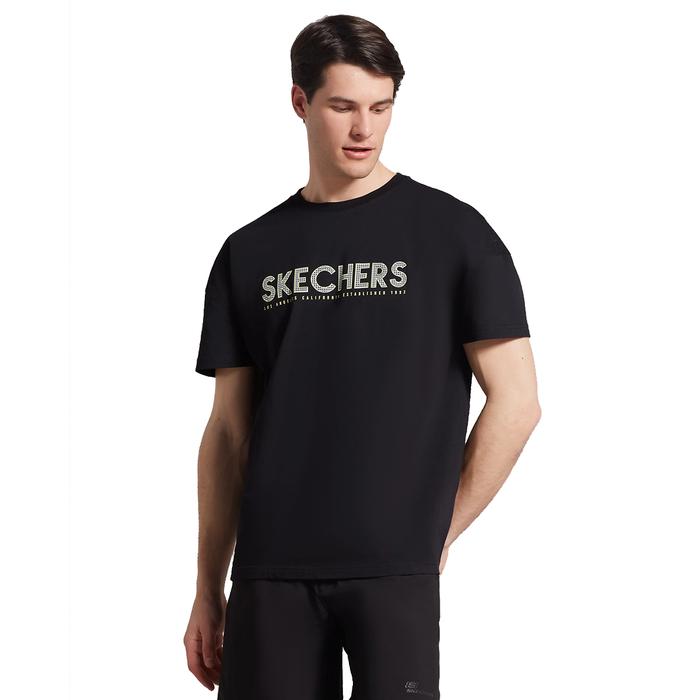 Skechers M Graphic Erkek Siyah Günlük Stil T-Shirt S221135-001