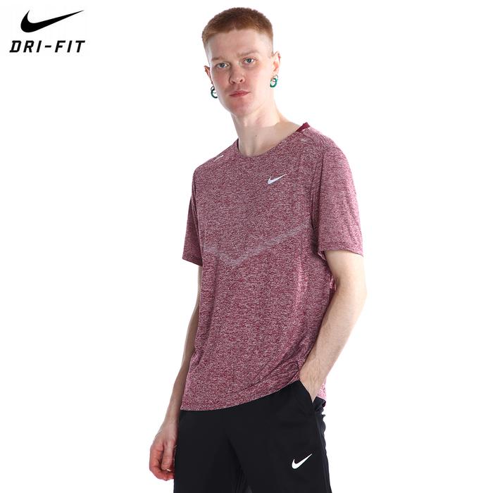 Nike Dri-Fit Rise 365 Ss Erkek Kırmızı Koşu Tişört CZ9184-638