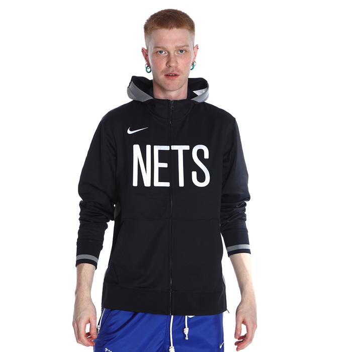 Nike Brooklyn Nets NBA Erkek Siyah Basketbol Uzun Kollu Tişört DN7790-010