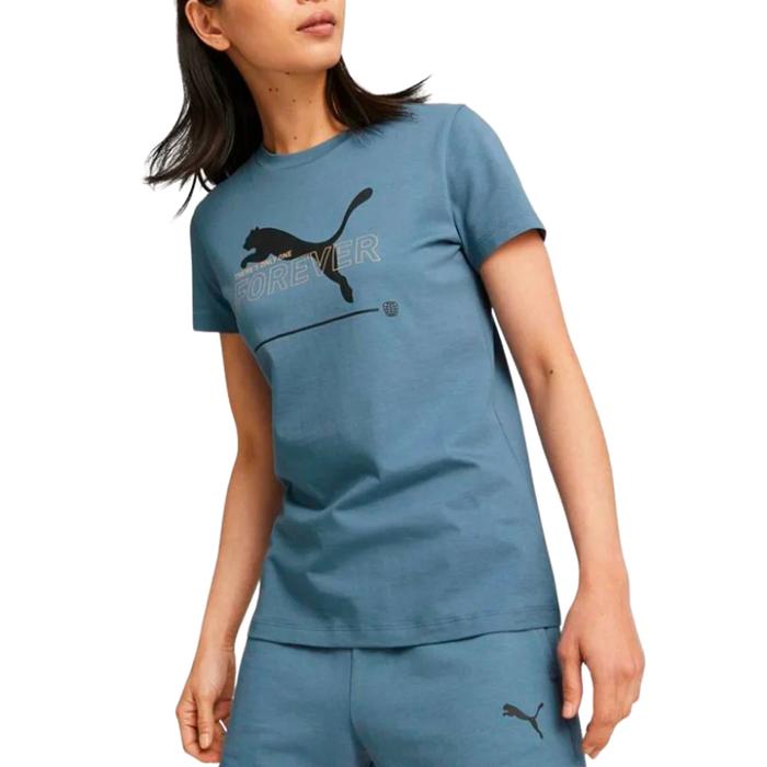 Puma Essential Kadın Yeşil Günlük Stil T-Shirt 67330117