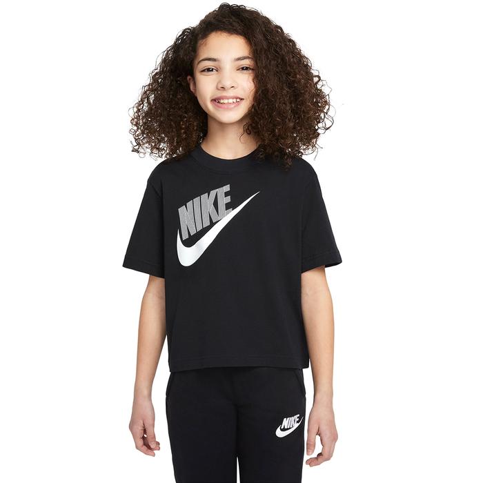 Nike G Nsw Tee Essntl Boxy Tee Dnc Çocuk Siyah Günlük Stil Tişört DV0349-010