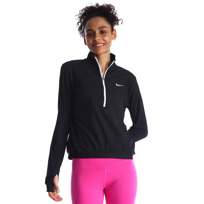 Nike Dri-Fit Element Kadın Siyah Koşu Uzun Kollu Tişört DM7365-010