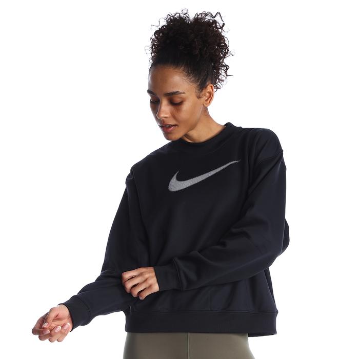 Nike Therma-Fit All Time Kadın Siyah Günlük Stil Uzun Kollu Tişört DQ5524-010