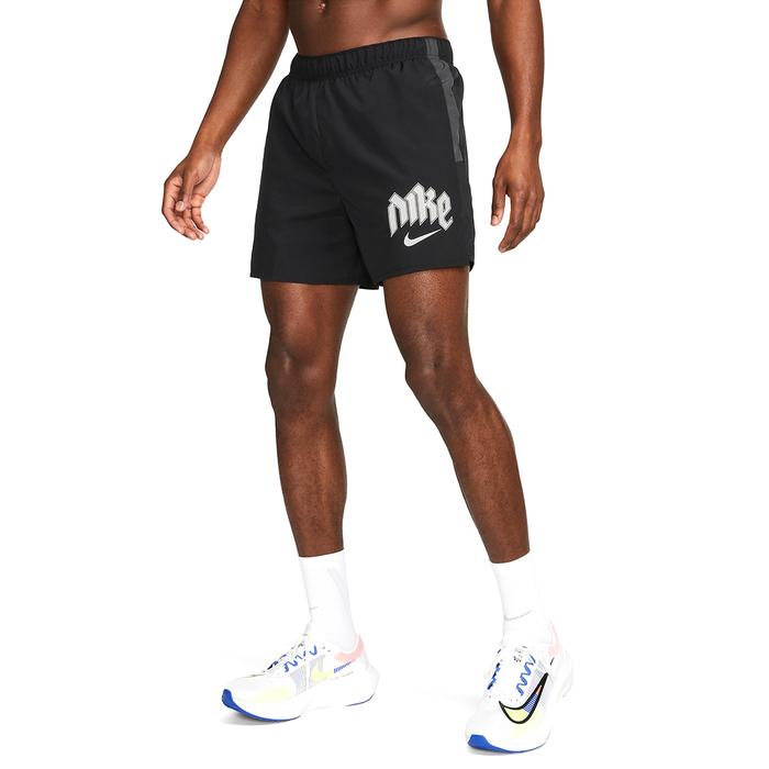 Nike Dri-Fit Challenger Erkek Siyah Koşu Şort DX0837-010