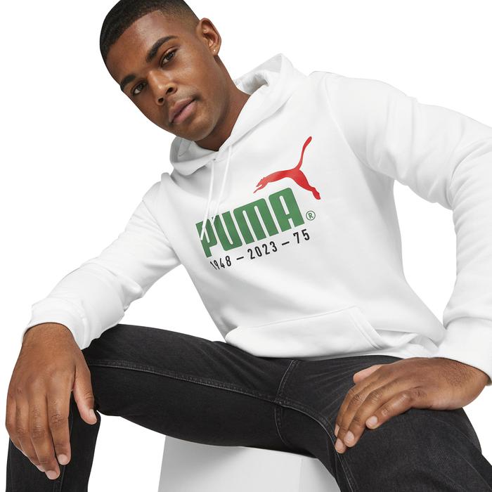 Puma No. 1 Logo Celebration Erkek Beyaz Günlük Stil Sweatshirt 67602102