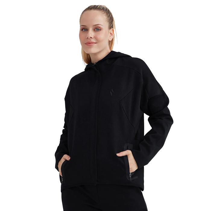 Skechers W 2Xi-Lock Kadın Siyah Günlük Stil Sweatshirt S232209-001